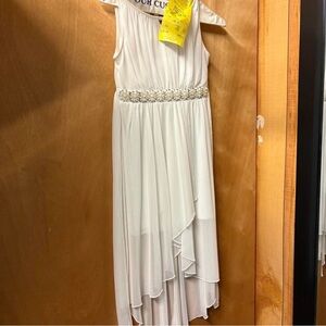 Elegant White Kids Formal Dress